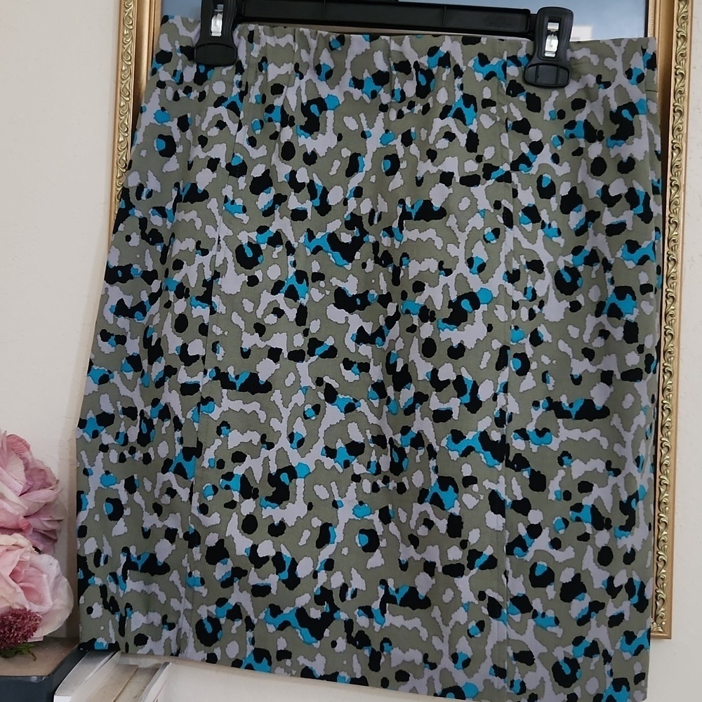 Camo Pencil Skirt Above The Knee Casual Stretch Casual Collegaite Beach Summer - Picture 5 of 7